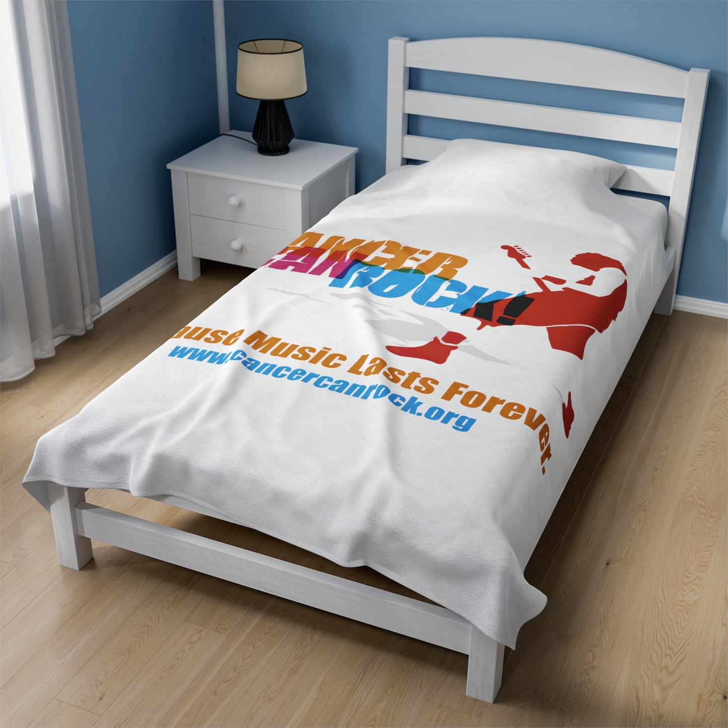 Queen Sized (60x80) Velveteen Plush Blanket - White