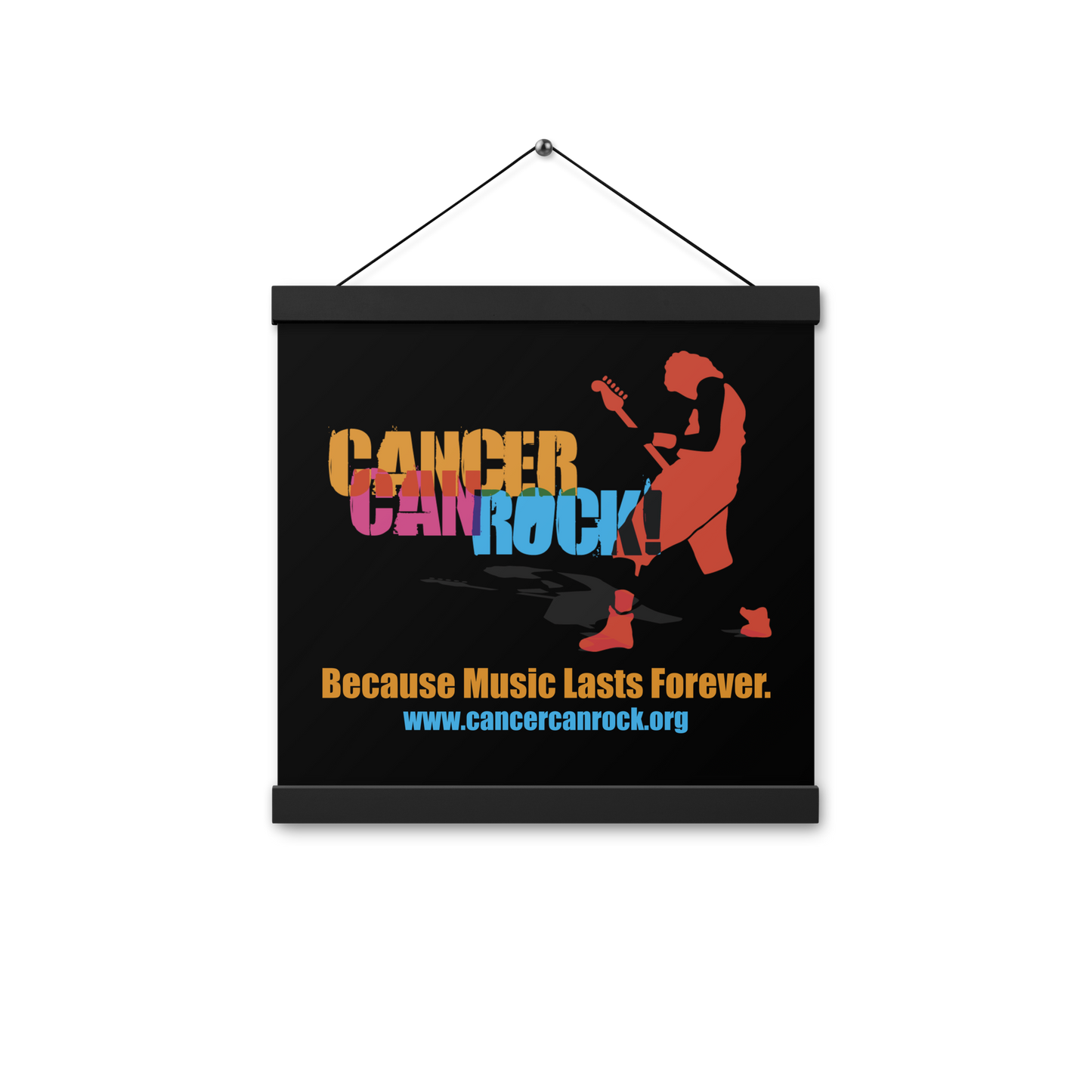 Wall Art - Black Poster with hanger - CCR Logo