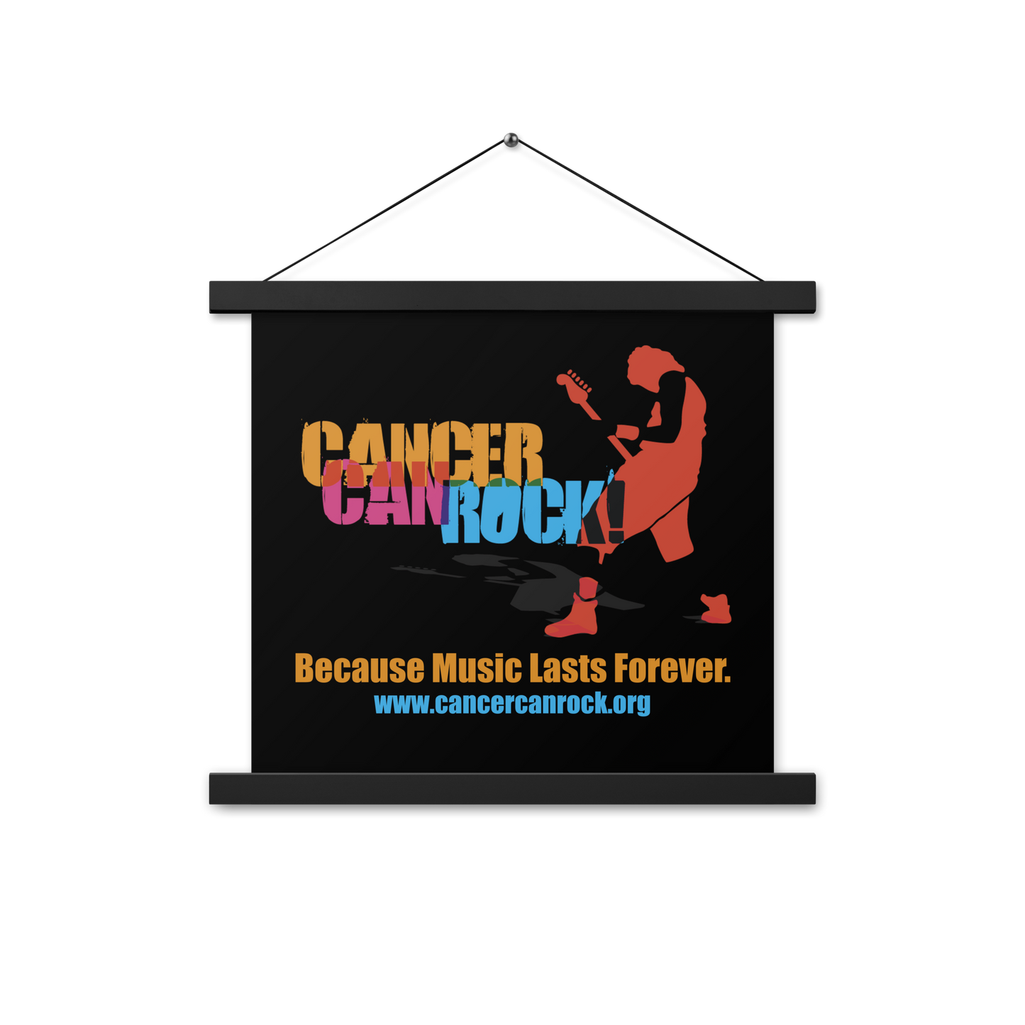 Wall Art - Black Poster with hanger - CCR Logo