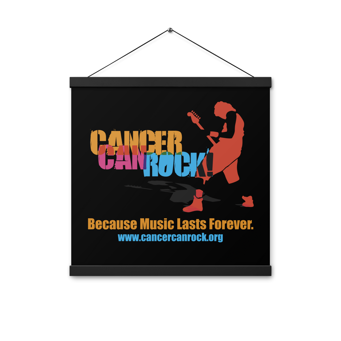 Wall Art - Black Poster with hanger - CCR Logo