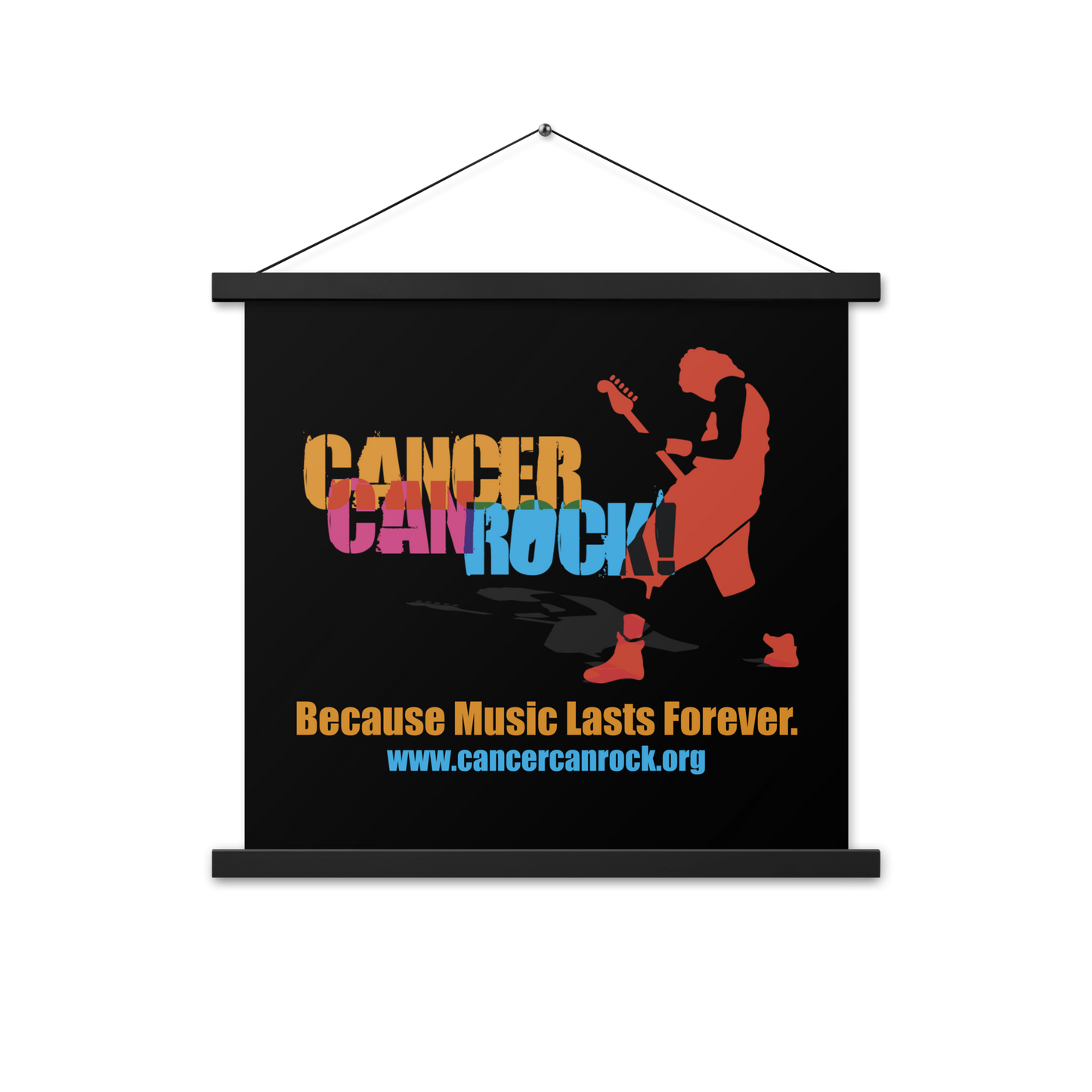 Wall Art - Black Poster with hanger - CCR Logo