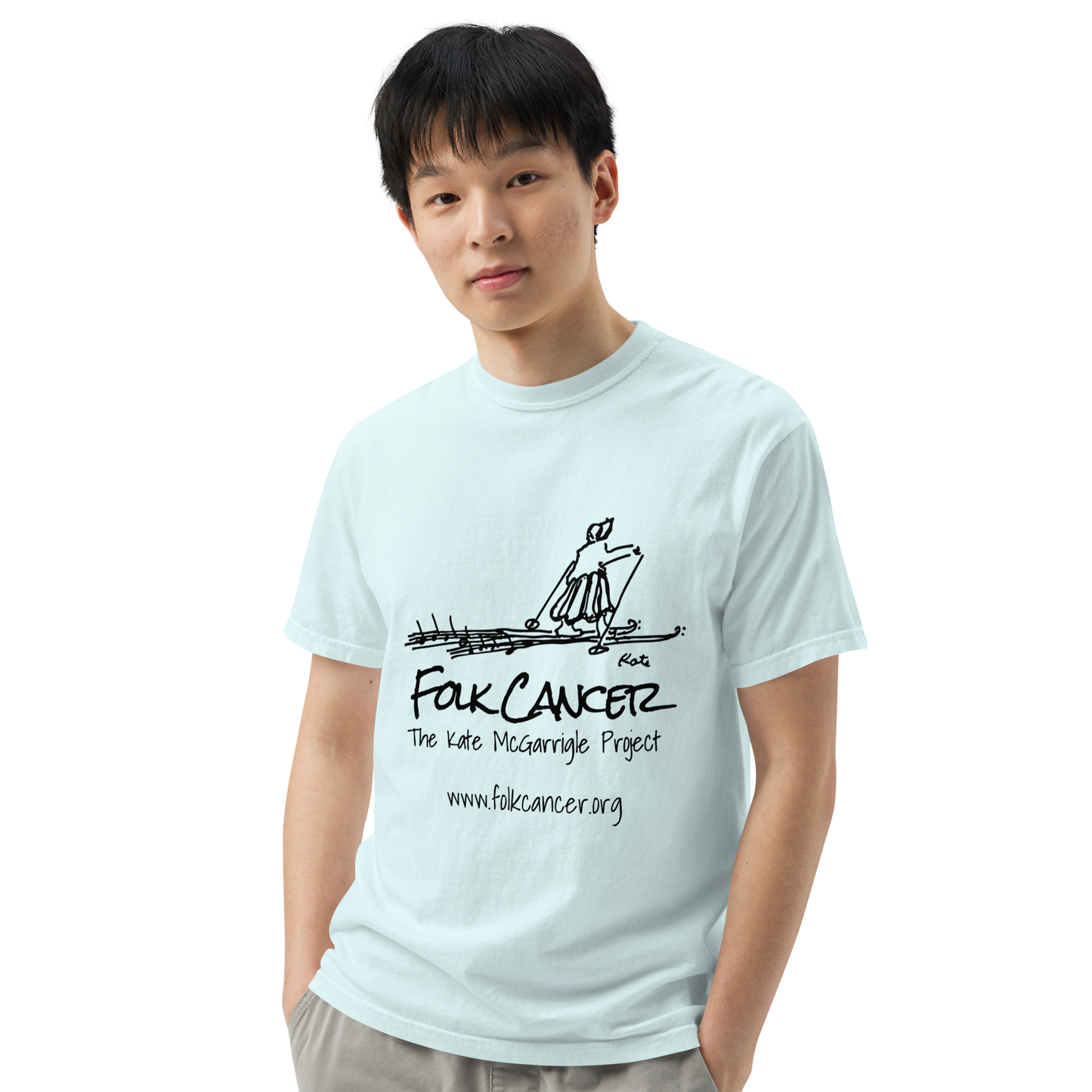 FOLK CANCER: The Kate McGarrigle Project - Unisex garment-dyed heavyweight t-shirt