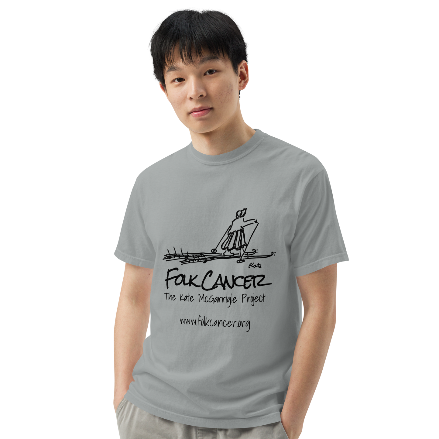 FOLK CANCER: The Kate McGarrigle Project - Unisex garment-dyed heavyweight t-shirt