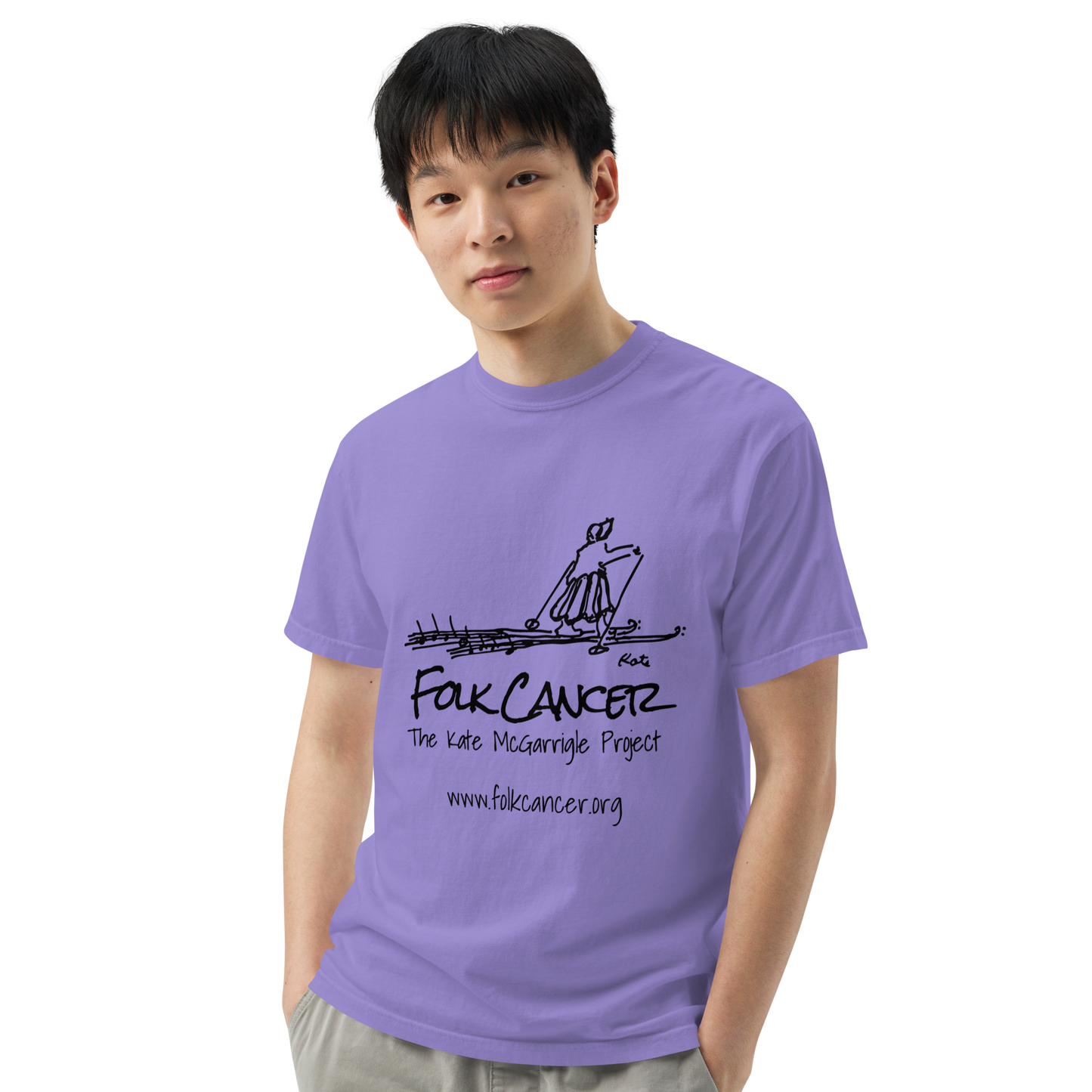 FOLK CANCER: The Kate McGarrigle Project - Unisex garment-dyed heavyweight t-shirt