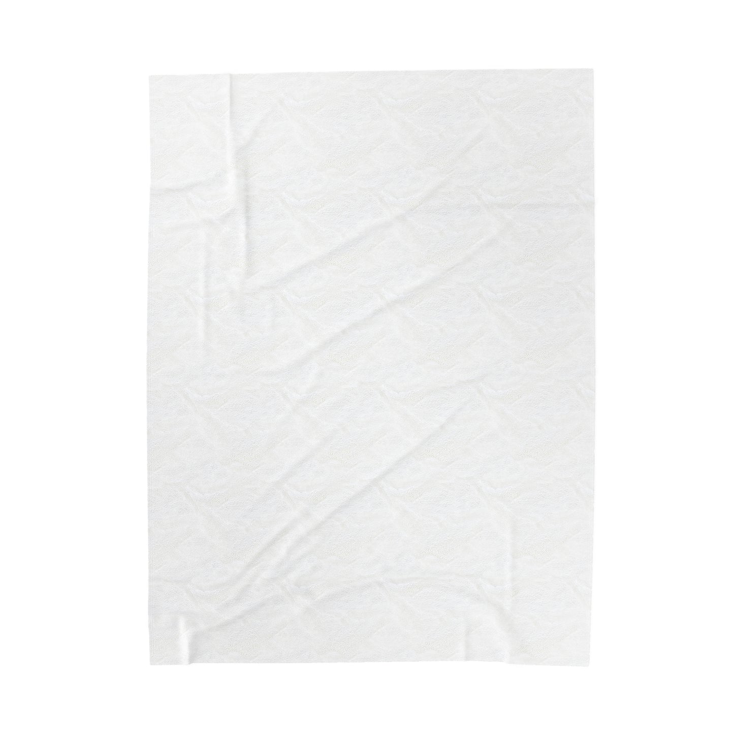 Queen Sized (60x80) Velveteen Plush Blanket - White